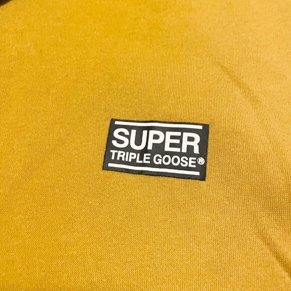 Super Triple Goose Sweater Hoodie Size Large Pullover - Picture 2 of 16